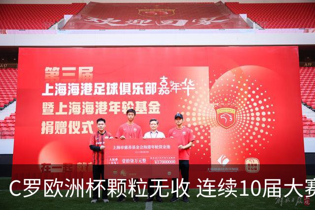 C罗欧洲杯颗粒无收 连续10届大赛进球纪录终结